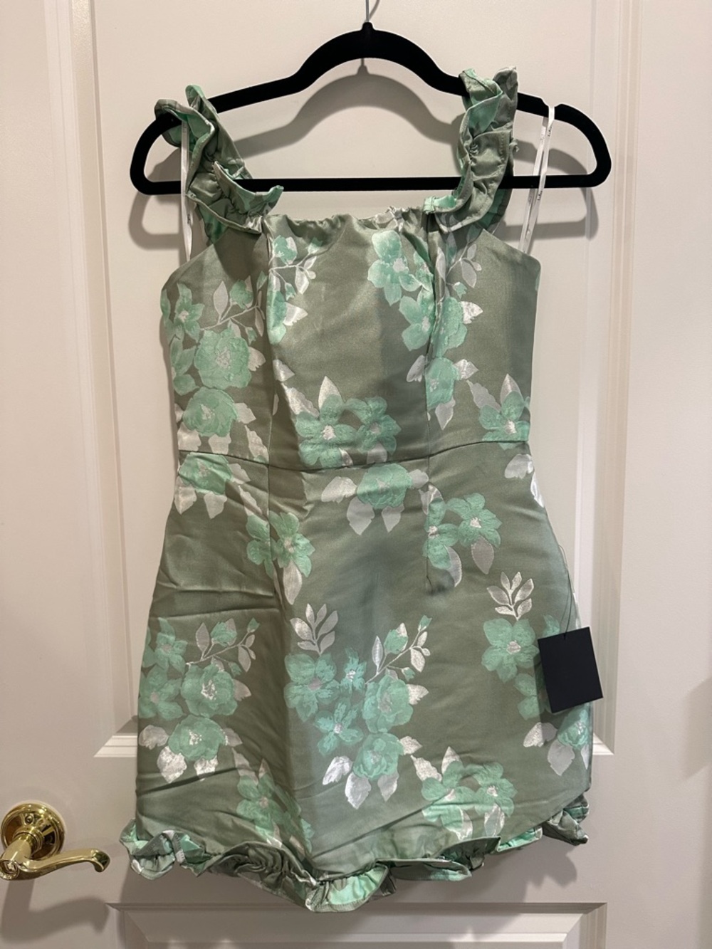 Lulu's Mint Green Ruffle Romper